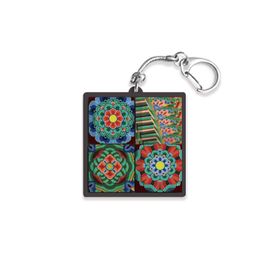 S2B Joseon Traditional Folk Art Minhwa Keycap Keyring Mechanical Switch Clicky Keychain Korean Culture Charm _ Made in Korea